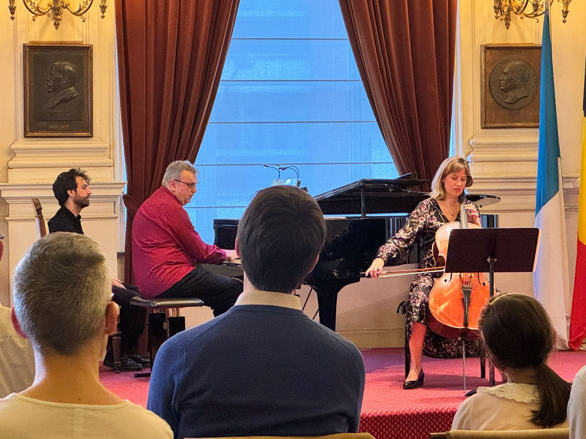 Duo piano et violoncelle lors du concert du 16 avril