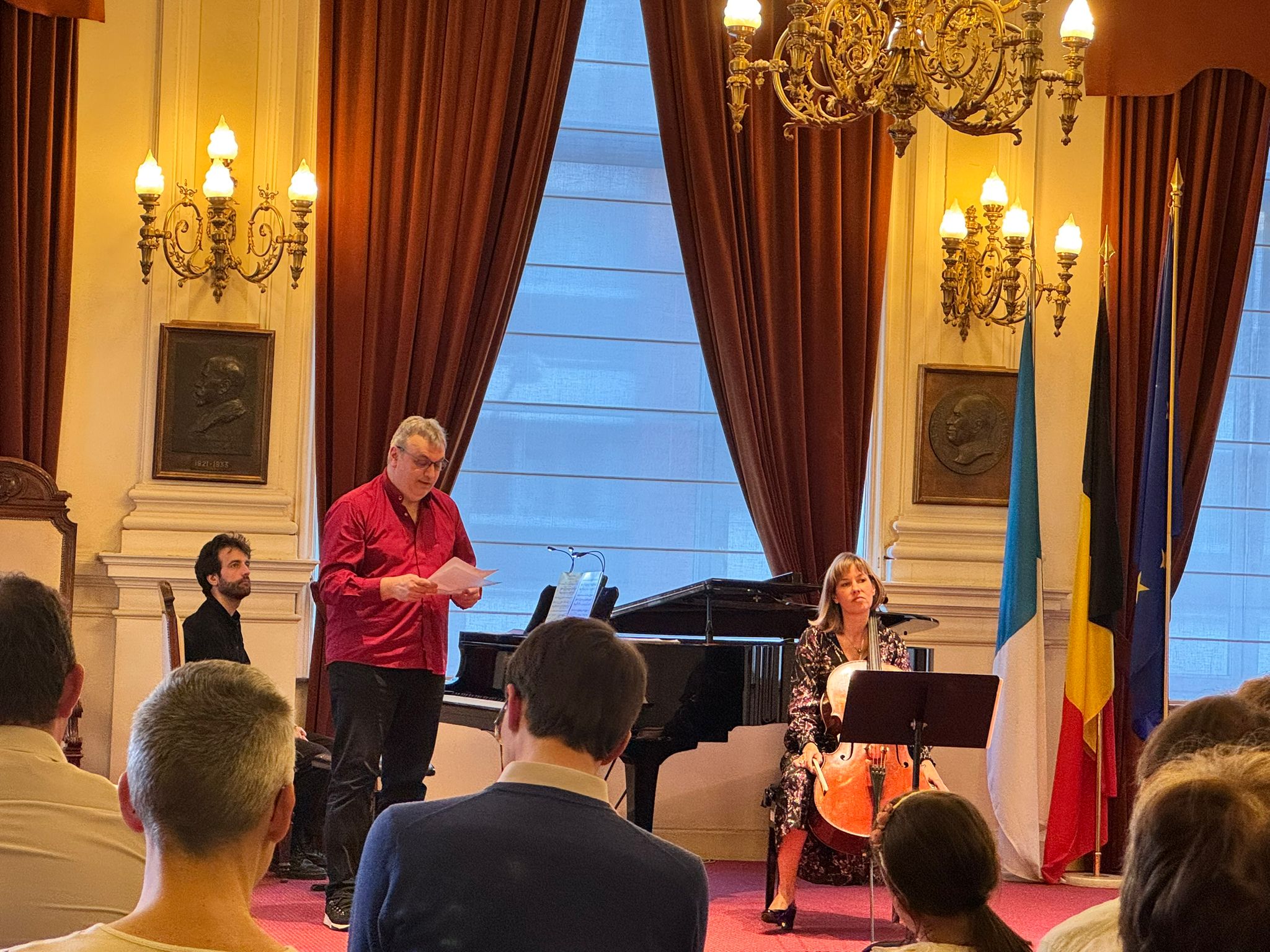 Jean-Noël Remiche et Camille Seghers lors du concert Le chant intérieur